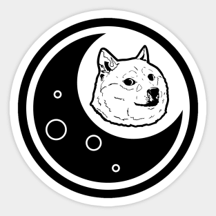 Doge to the Moon! Sticker